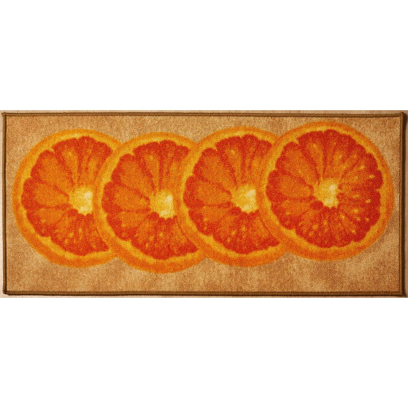 ALFOMBRA COCINA NARANJAS 50X110