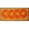 ALFOMBRA COCINA NARANJAS 50X110