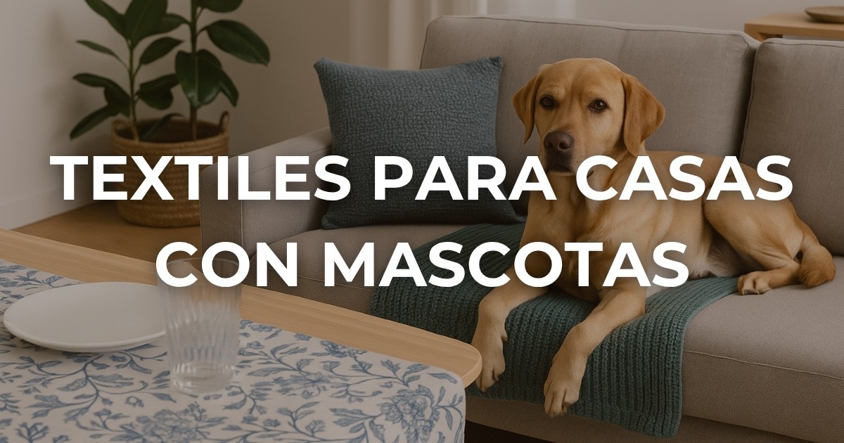 Textiles para casas con mascotas: prácticos, bonitos y resistentes